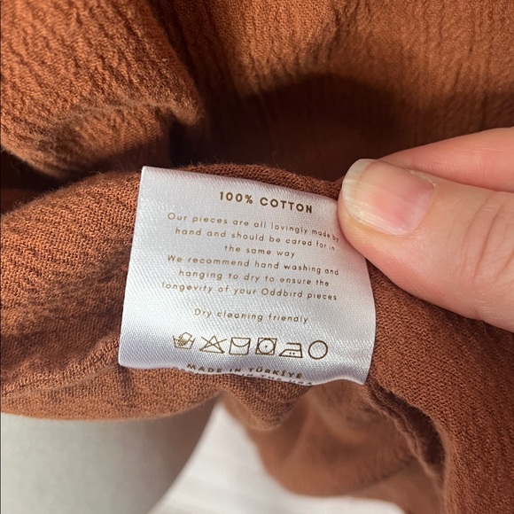 Women's Rust Wrap Top - Picture 9 of 10